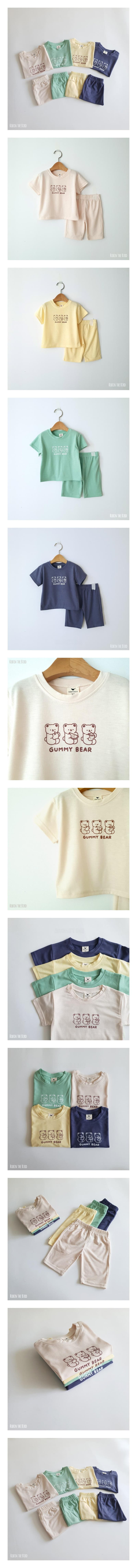 Saerobin - Korean Children Fashion - #discoveringself - Gumi Bear Top Bottom Set