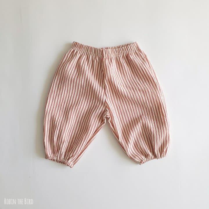 Saerobin - Korean Children Fashion - #fashionkids - Stripes Wrinkel Pants - 2