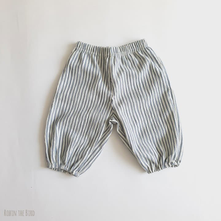 Saerobin - Korean Children Fashion - #kidsshorts - Stripes Wrinkel Pants - 3