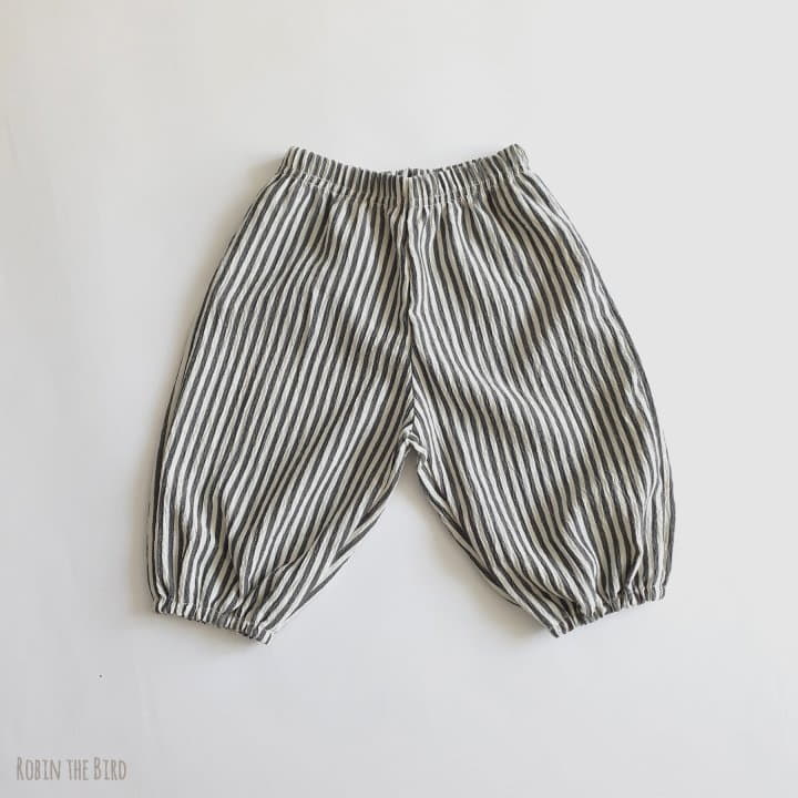 Saerobin - Korean Children Fashion - #kidsshorts - Stripes Wrinkel Pants - 4