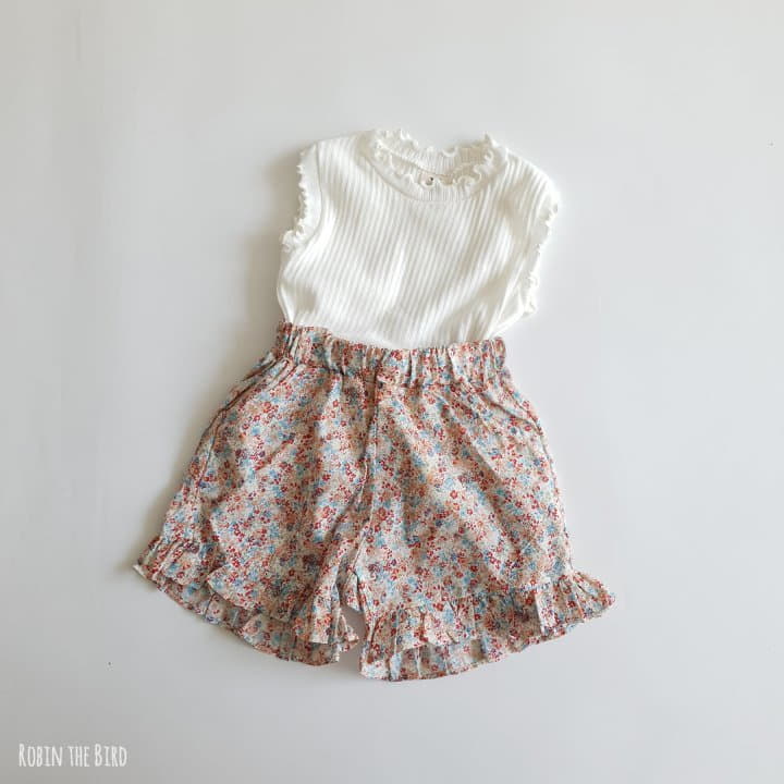 Saerobin - Korean Children Fashion - #minifashionista - Flower Frill Shorts - 6