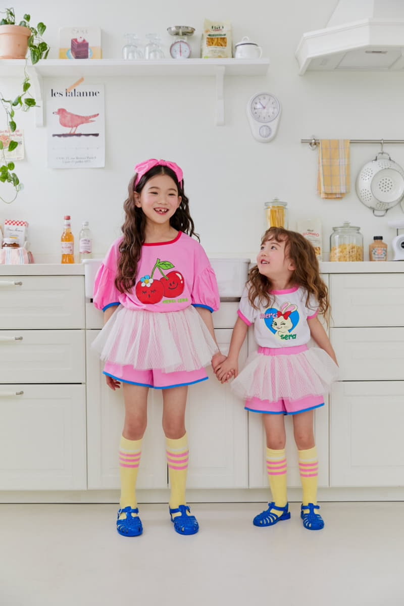 Sera - Korean Children Fashion - #Kfashion4kids - Cherry Puff Tee - 5