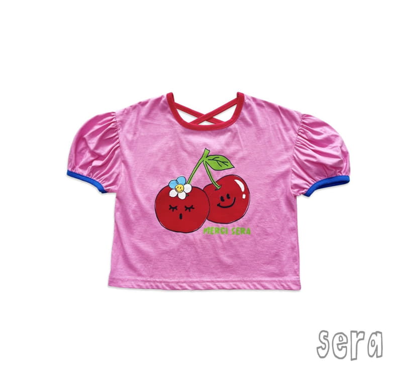 Sera - Korean Children Fashion - #childofig - Cherry Puff Tee - 11