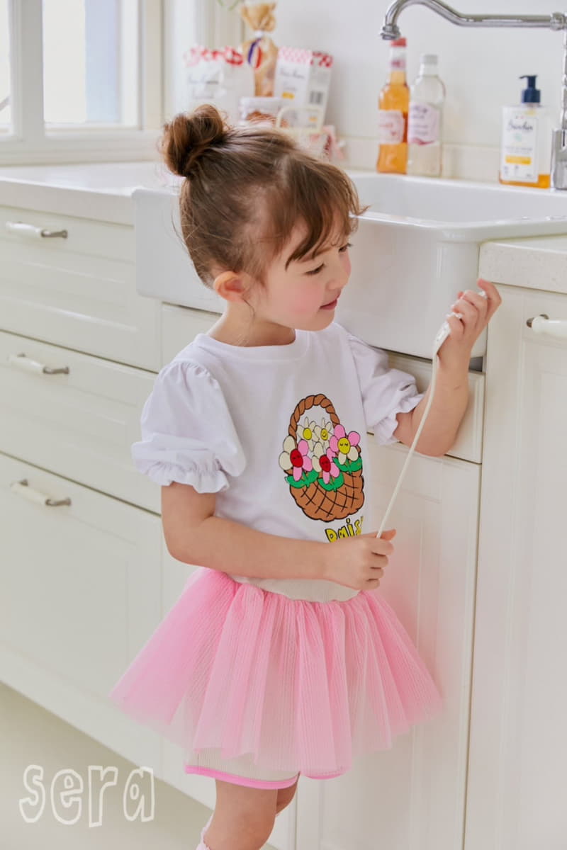 Sera - Korean Children Fashion - #fashionkids - Flower Bucket Tee - 2
