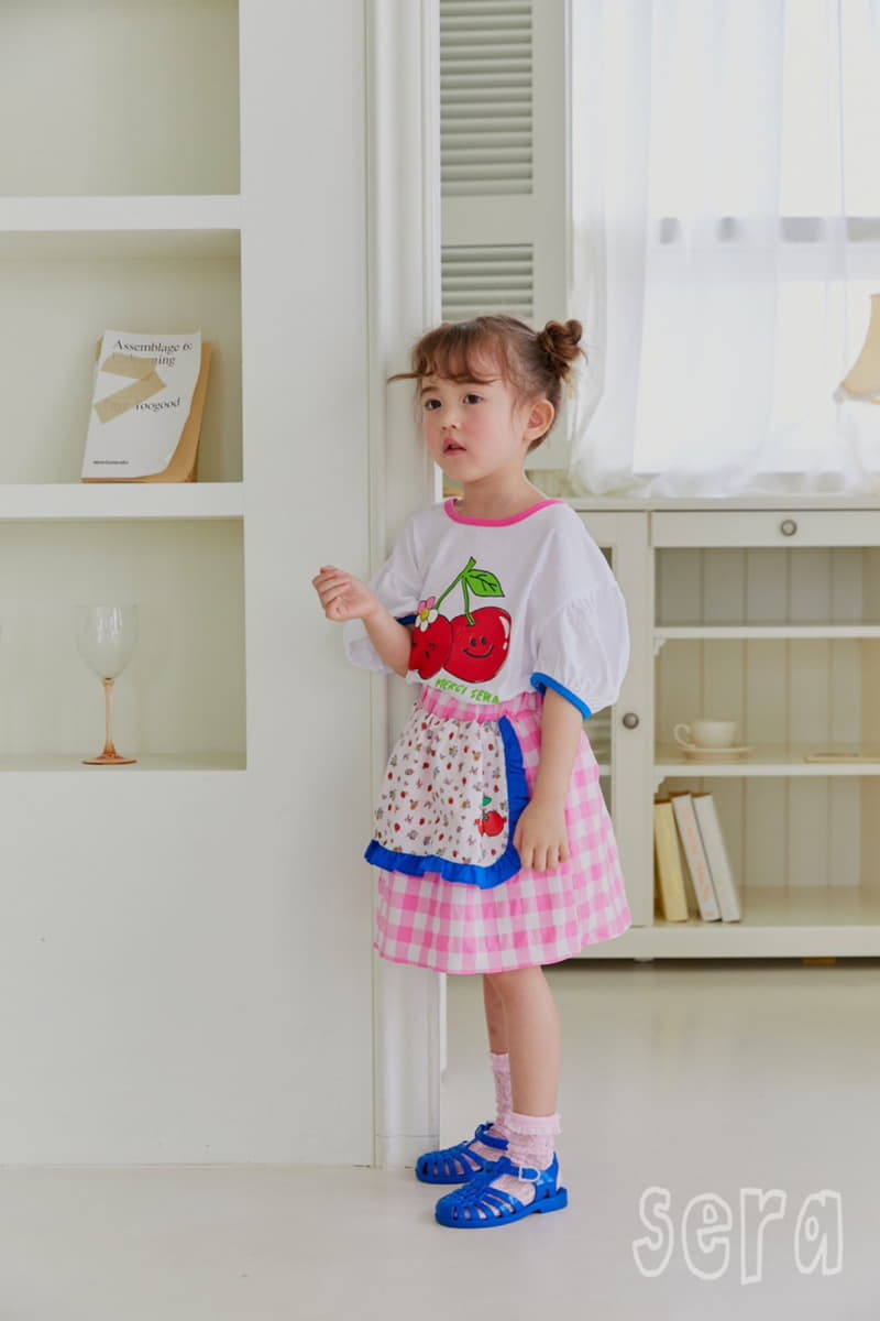 Sera - Korean Children Fashion - #kidsshorts - Apron Check Skirt - 6