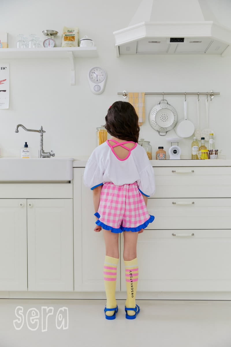 Sera - Korean Children Fashion - #kidsshorts - Cherry Puff Tee - 2