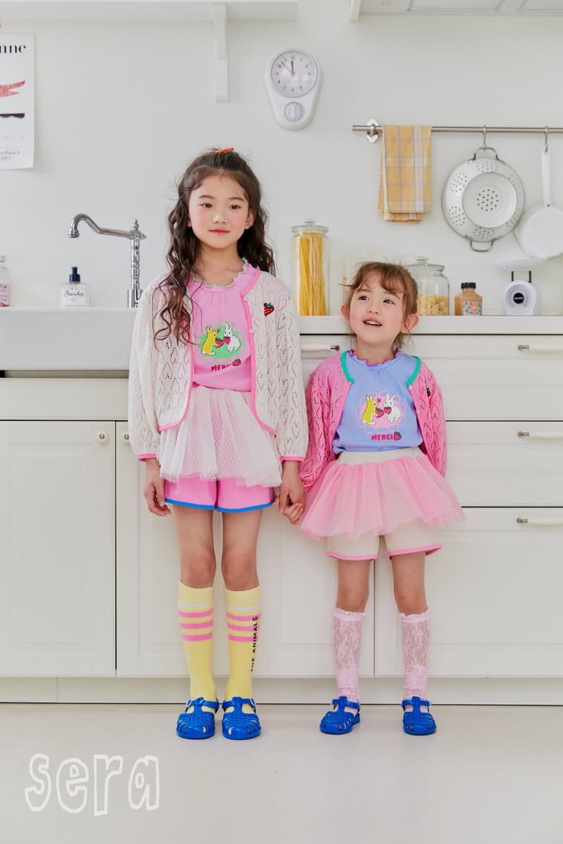 Sera - Korean Children Fashion - #kidsshorts - Heart Scsi Cardigan