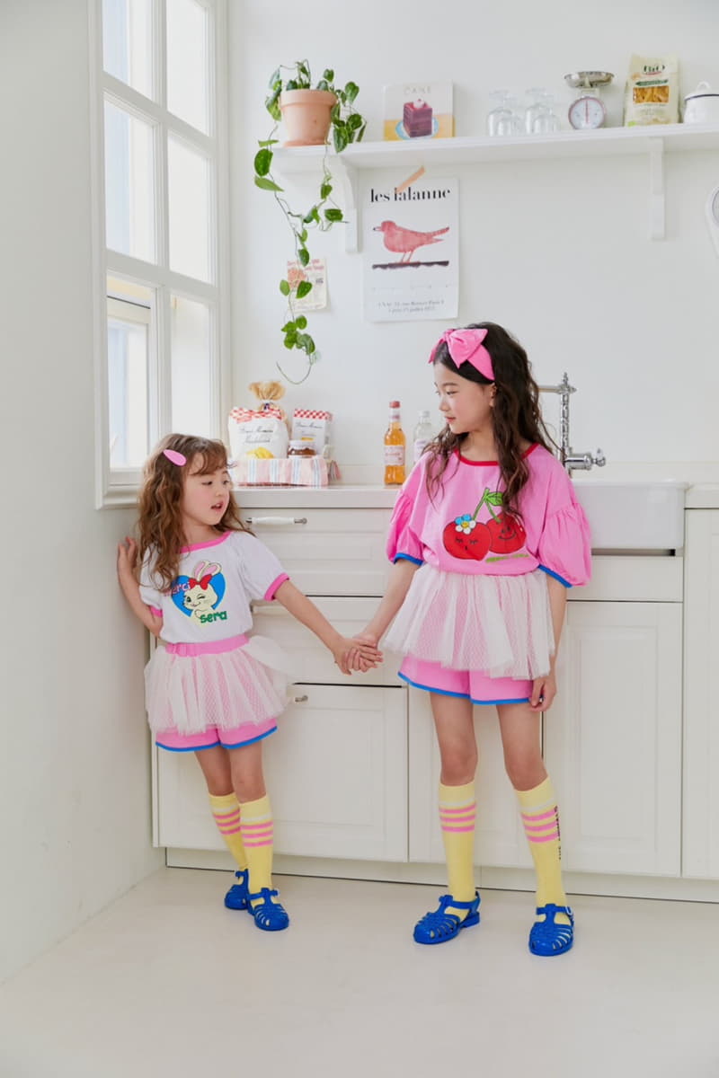 Sera - Korean Children Fashion - #kidsstore - Cherry Puff Tee - 3