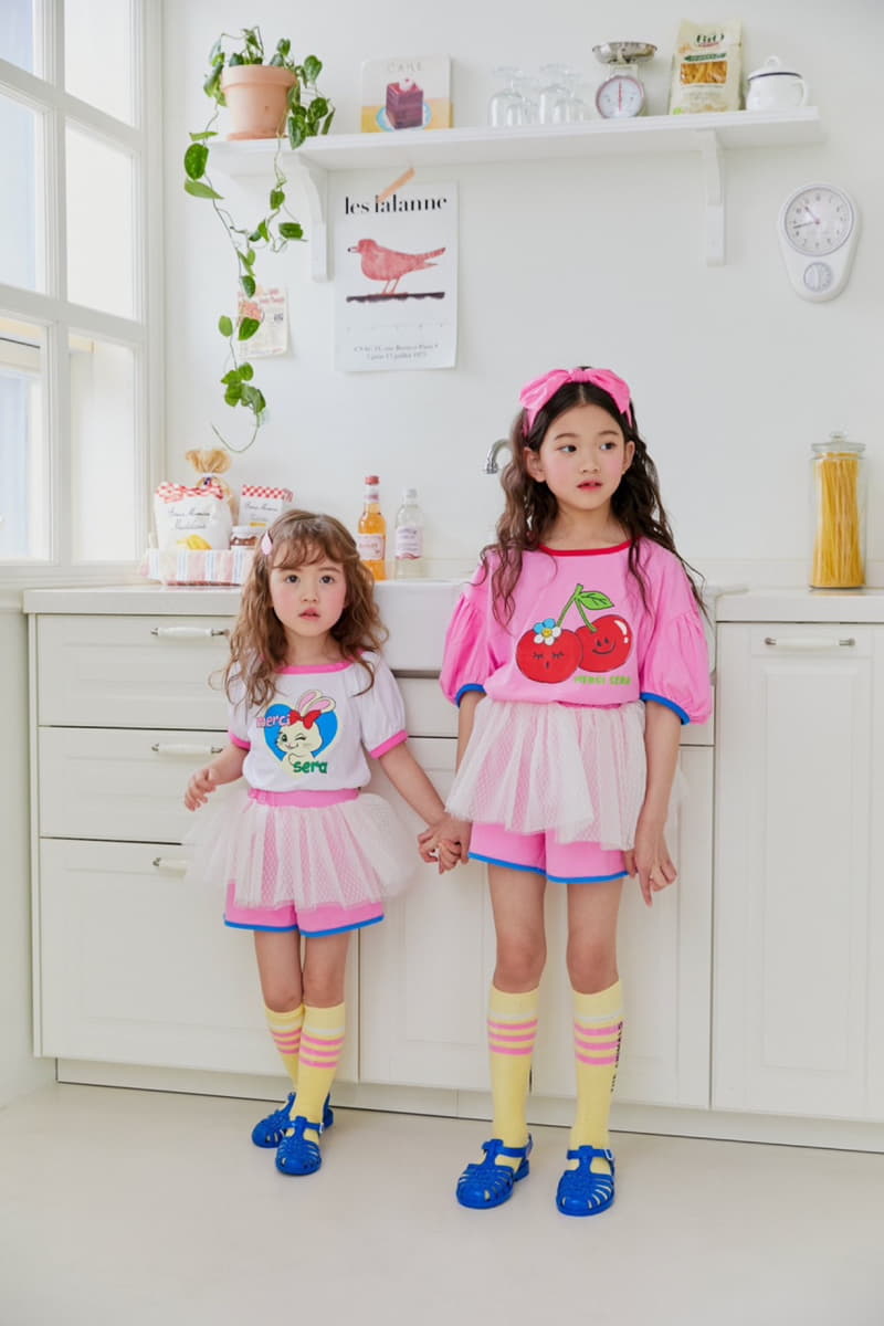 Sera - Korean Children Fashion - #kidsstore - Cherry Puff Tee - 4