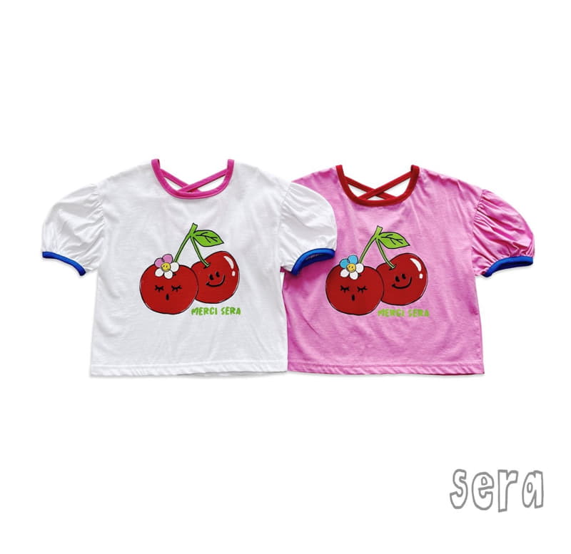 Sera - Korean Children Fashion - #prettylittlegirls - Cherry Puff Tee - 9