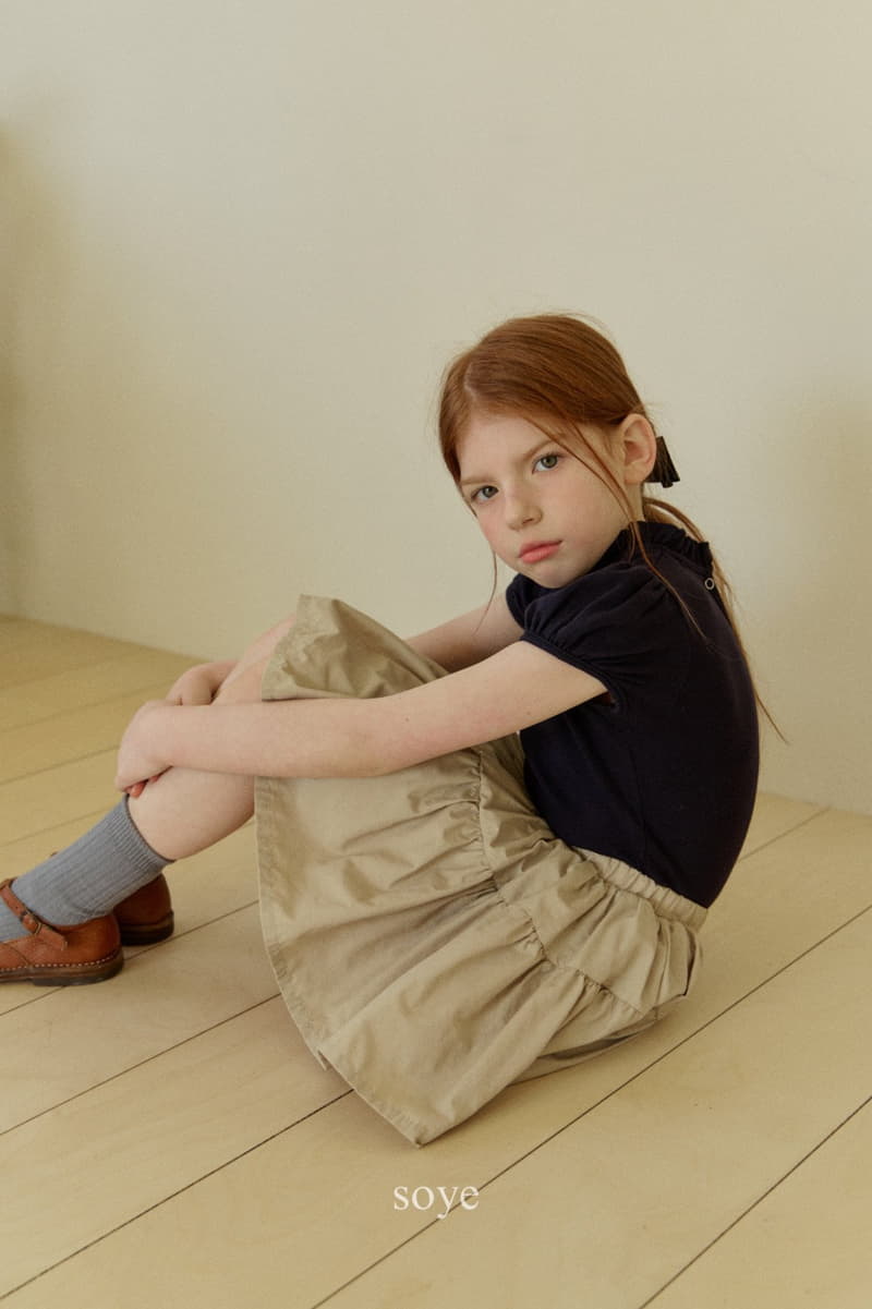 Soye - Korean Children Fashion - #kidsshorts - Puff Frill Tee - 6