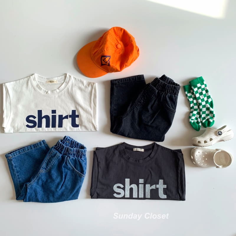 Sunday Closet - Korean Children Fashion - #childofig - Shirt Short Sleeves Tee