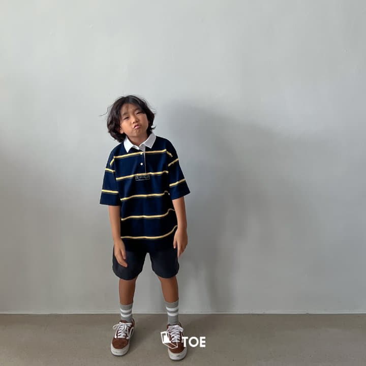 TOE - Korean Children Fashion - #designkidswear - Rugby Collar Tee - 6