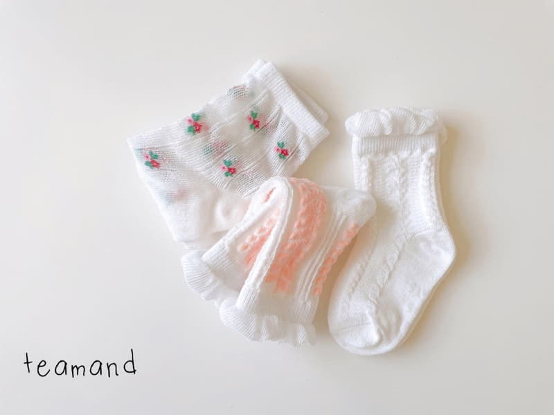 Teamand - Korean Children Fashion - #designkidswear - Red Taste Socks - 12