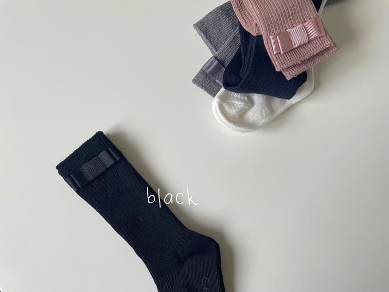 Teamand - Korean Children Fashion - #kidsshorts - Ribbon Rib Knee Socks