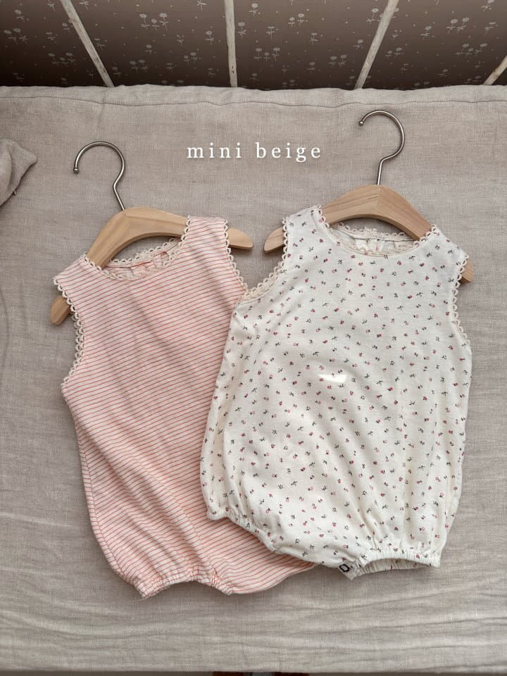 The Beige - Korean Baby Fashion - #babyboutiqueclothing - Lace Sleeveless Bodysuit - 8