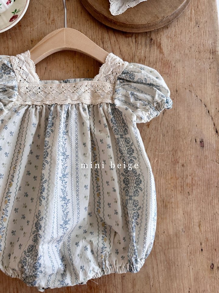 The Beige - Korean Baby Fashion - #babyclothing - Paint Lace Bodysuit