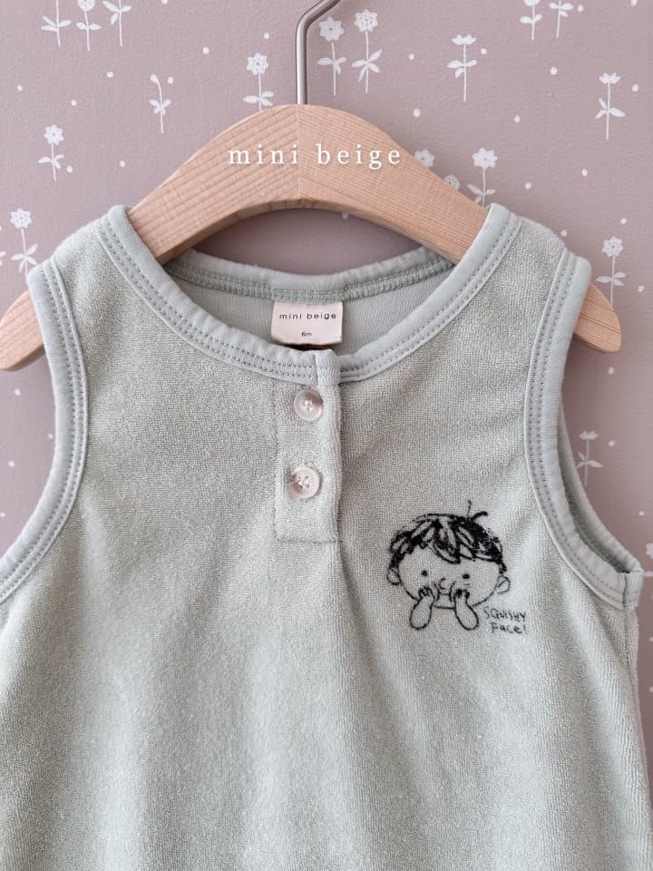 The Beige - Korean Baby Fashion - #babyfever - Terry Bodysuit - 2