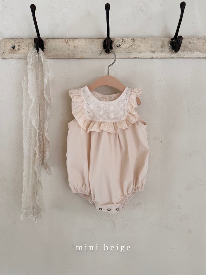 The Beige - Korean Baby Fashion - #babygirlfashion - Square Frill Bodysuit - 2