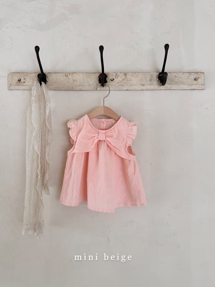 The Beige - Korean Baby Fashion - #babyootd - Ribbon Blouse - 4