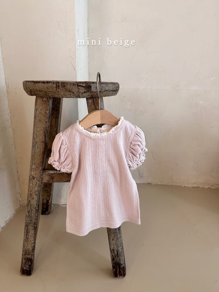 The Beige - Korean Baby Fashion - #onlinebabyshop - Puff Tee - 3