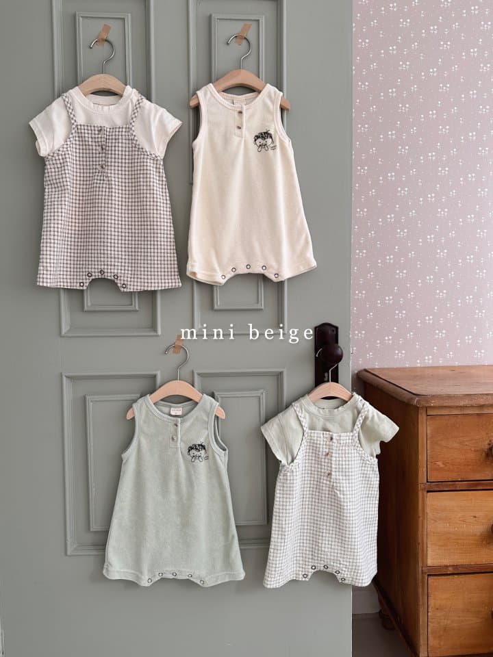 The Beige - Korean Baby Fashion - #onlinebabyshop - Terry Bodysuit - 11