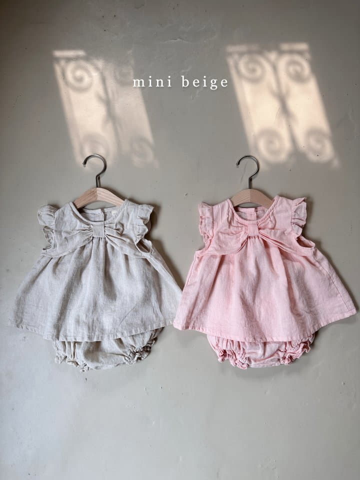The Beige - Korean Baby Fashion - #smilingbaby - Ribbon Blouse - 9