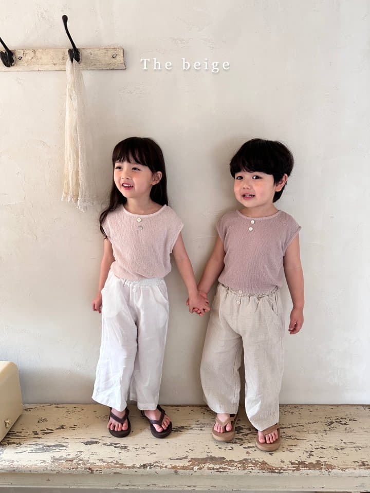 The Beige - Korean Children Fashion - #Kfashion4kids - Linen Striaght Pants - 5