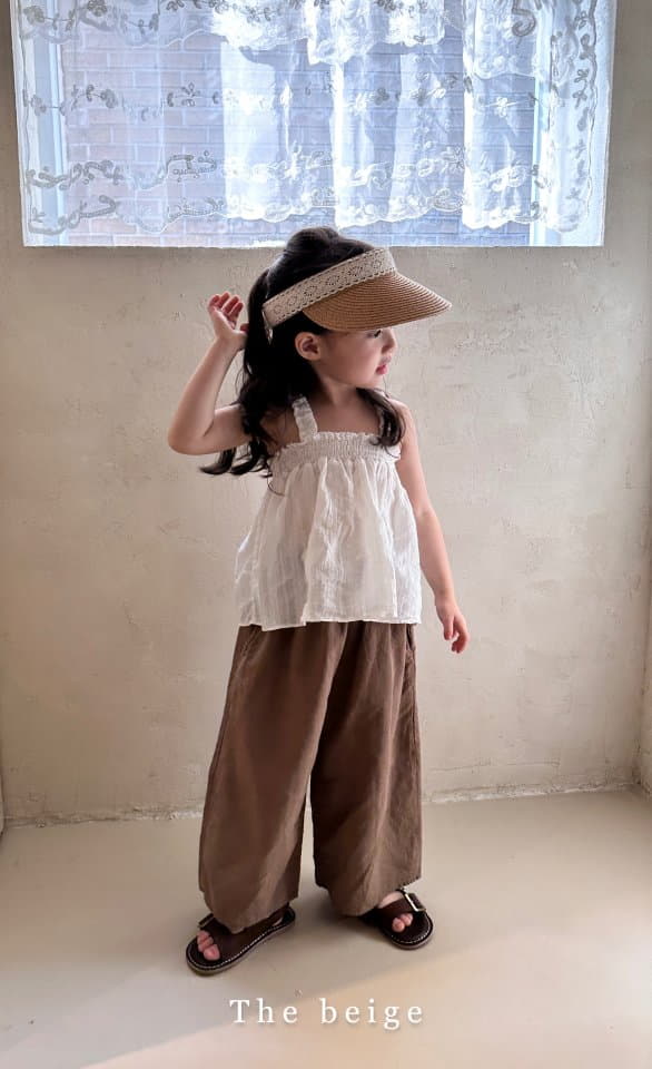 The Beige - Korean Children Fashion - #Kfashion4kids - Smocked Sleeveless Blouse - 3