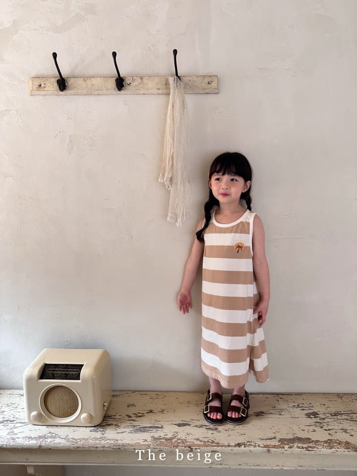 The Beige - Korean Children Fashion - #childofig - Stripes Sleeveless One-piece - 7