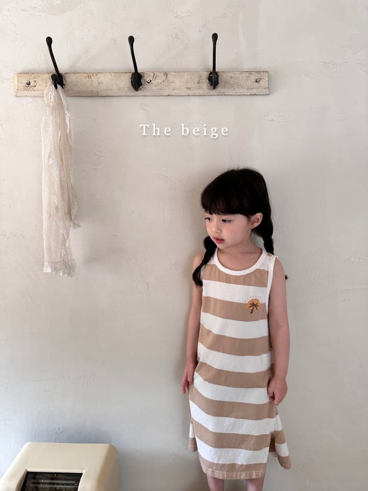 The Beige - Korean Children Fashion - #childofig - Stripes Sleeveless One-piece - 8