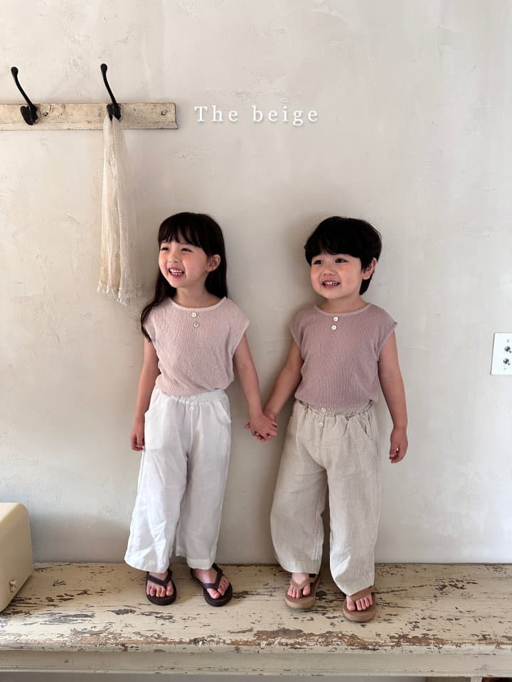 The Beige - Korean Children Fashion - #prettylittlegirls - Knit Sleeveless Tee - 4