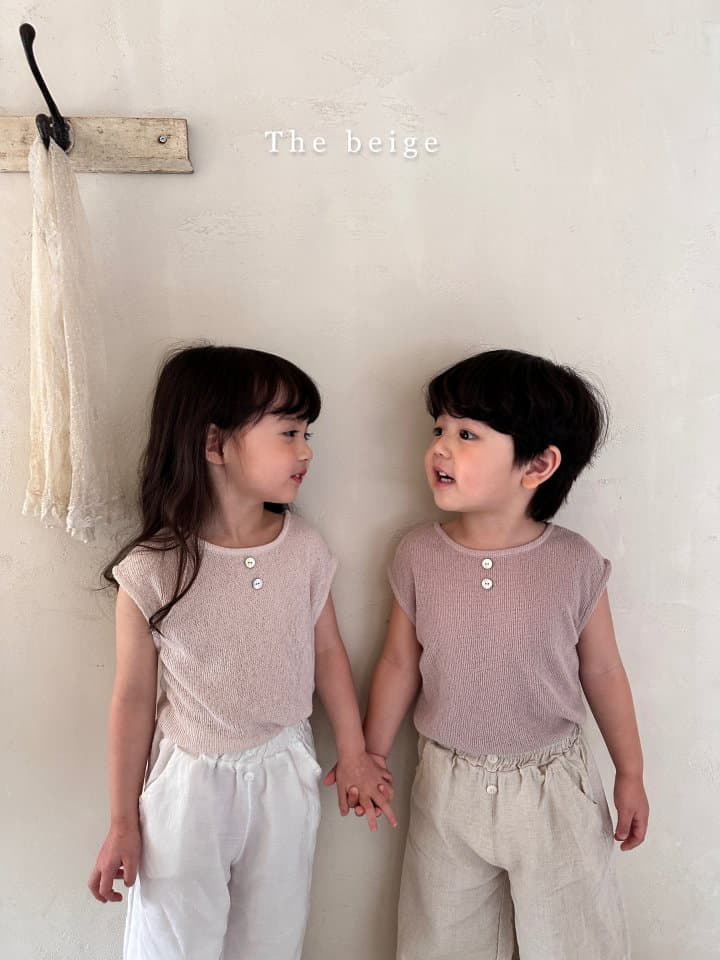 The Beige - Korean Children Fashion - #childofig - Knit Sleeveless Tee - 5