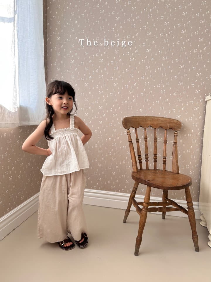 The Beige - Korean Children Fashion - #childofig - Smocked Sleeveless Blouse - 11