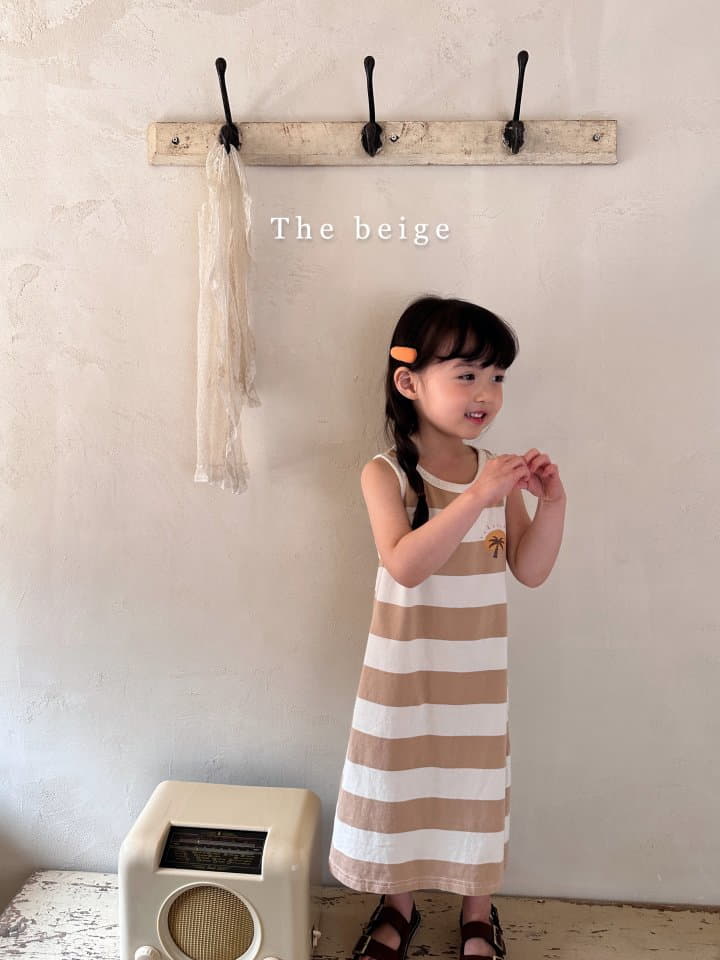 The Beige - Korean Children Fashion - #childrensboutique - Stripes Sleeveless One-piece - 9