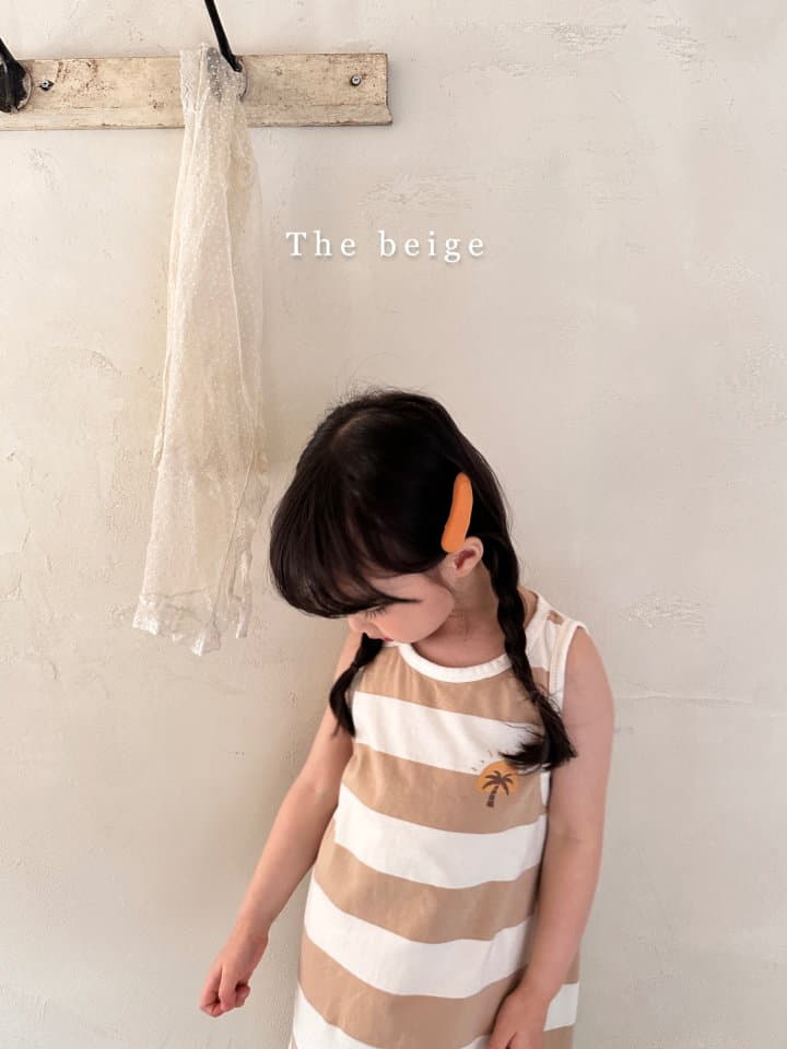 The Beige - Korean Children Fashion - #designkidswear - Stripes Sleeveless One-piece - 10