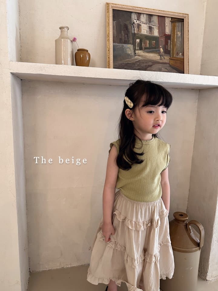 The Beige - Korean Children Fashion - #designkidswear - Rib Sleeveless - 9