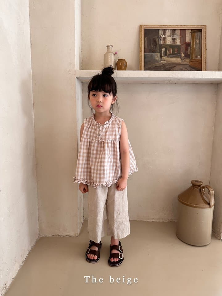 The Beige - Korean Children Fashion - #designkidswear - Check Frill Blouse - 9