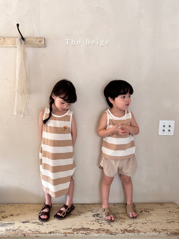 The Beige - Korean Children Fashion - #discoveringself - Stripes Sleeveless One-piece - 11