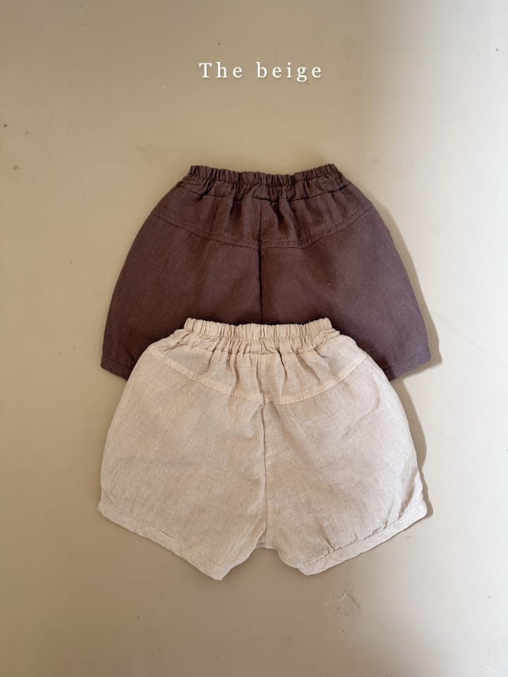 The Beige - Korean Children Fashion - #discoveringself - Linen Piping Shorts - 2
