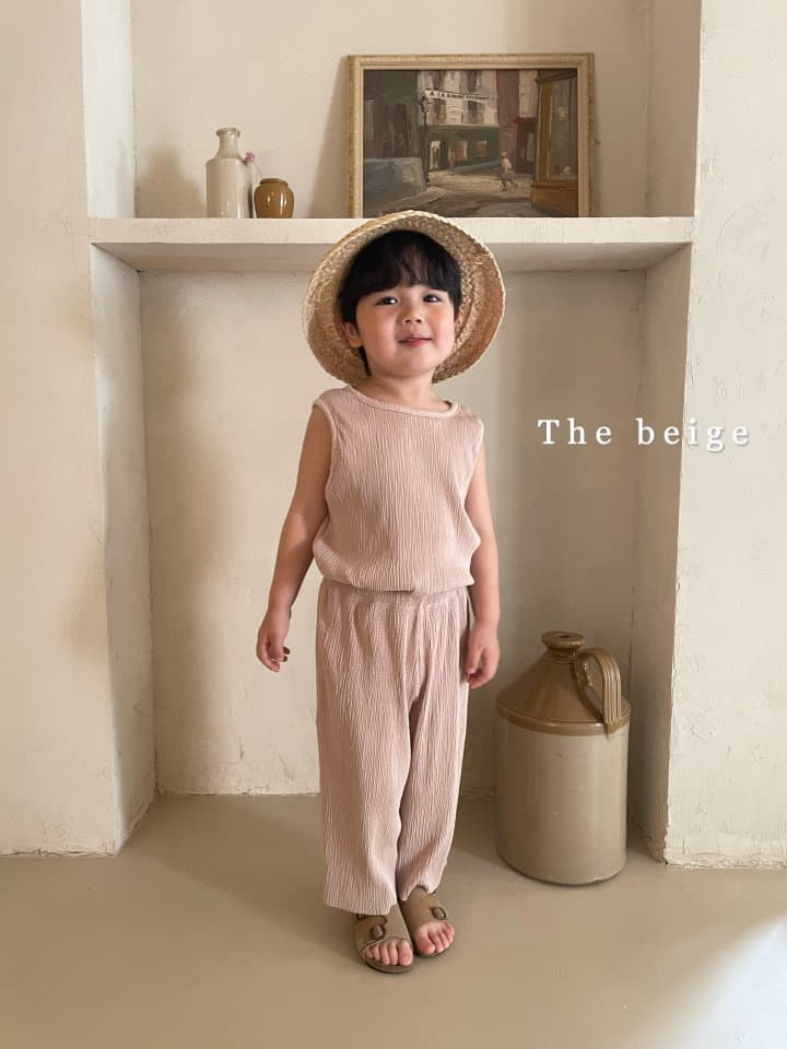 The Beige - Korean Children Fashion - #discoveringself - Pleats Top Bottom Set - 5
