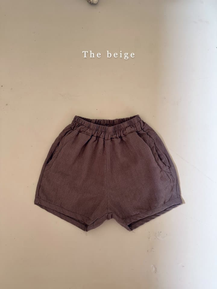 The Beige - Korean Children Fashion - #fashionkids - Linen Piping Shorts - 3