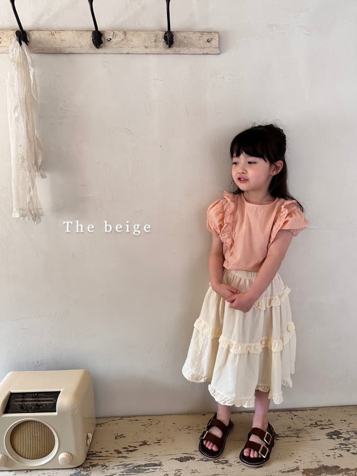The Beige - Korean Children Fashion - #kidsshorts - Wing Frill Blouse - 11