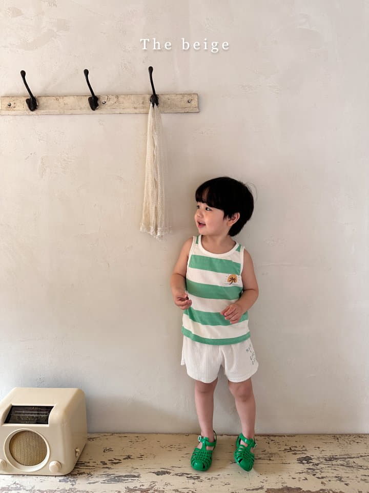 The Beige - Korean Children Fashion - #kidsshorts - Stripes Sleeveless - 9