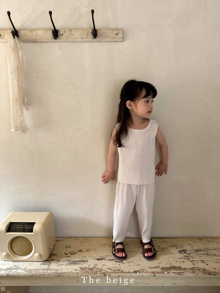 The Beige - Korean Children Fashion - #kidzfashiontrend - Pleats Top Bottom Set - 9