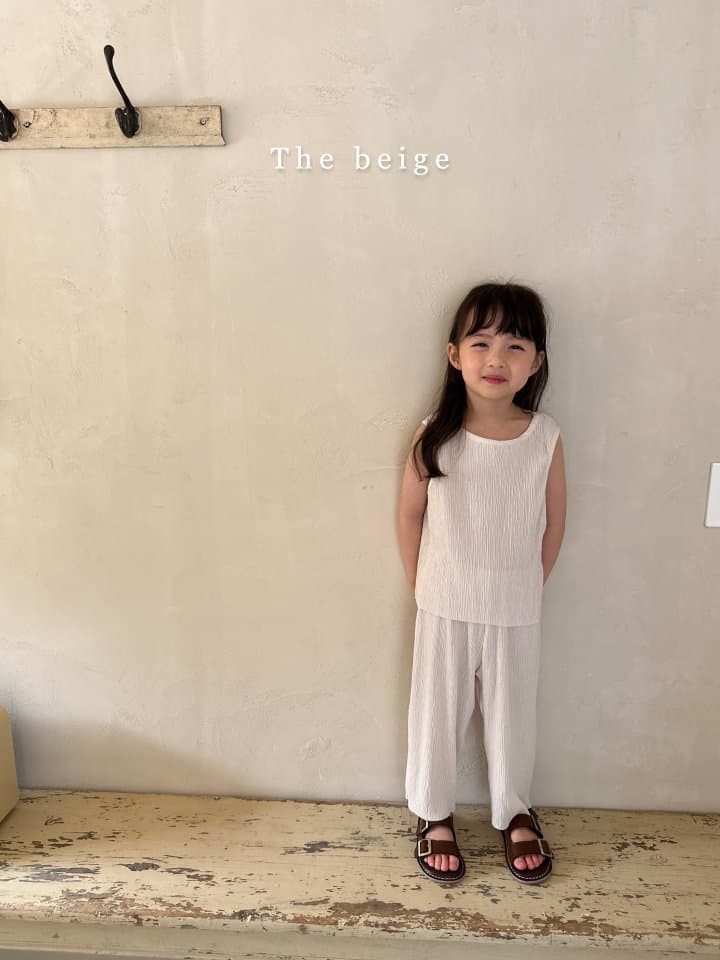 The Beige - Korean Children Fashion - #littlefashionista - Pleats Top Bottom Set - 11