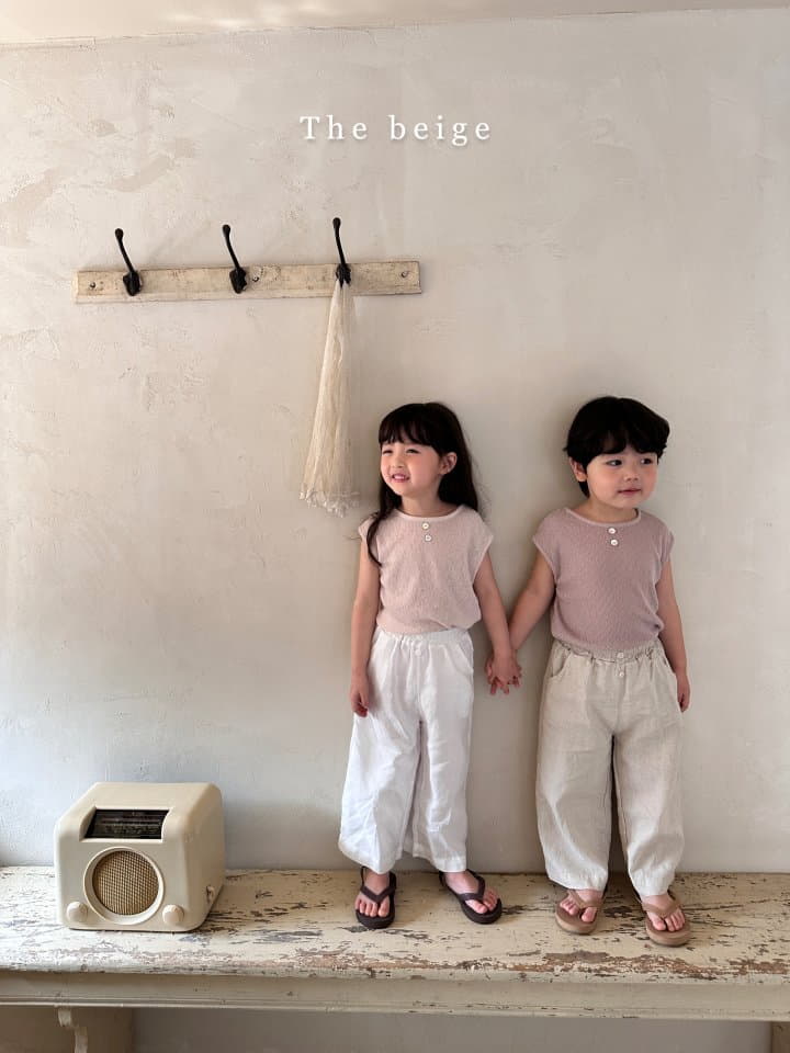 The Beige - Korean Children Fashion - #magicofchildhood - Linen Striaght Pants - 7