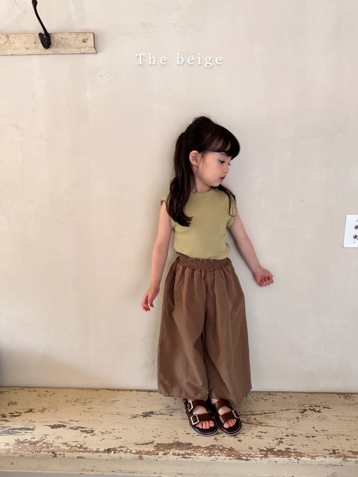 The Beige - Korean Children Fashion - #magicofchildhood - Rib Sleeveless - 4