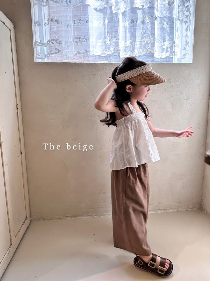 The Beige - Korean Children Fashion - #minifashionista - Smocked Sleeveless Blouse - 6