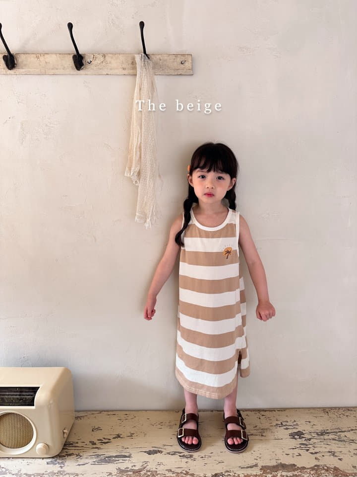The Beige - Korean Children Fashion - #prettylittlegirls - Stripes Sleeveless One-piece - 6